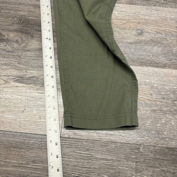 Orvis Olive Green Womens 14 Stretch Ripstop Tapered Cargo Jogger Outdoor Pants - Picture 7 of 12